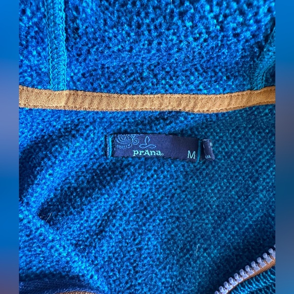 Prana Hoodie - Colorblock Blue Scallop - Picture 12 of 13
